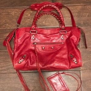 Balenciaga Classic Red City Bag